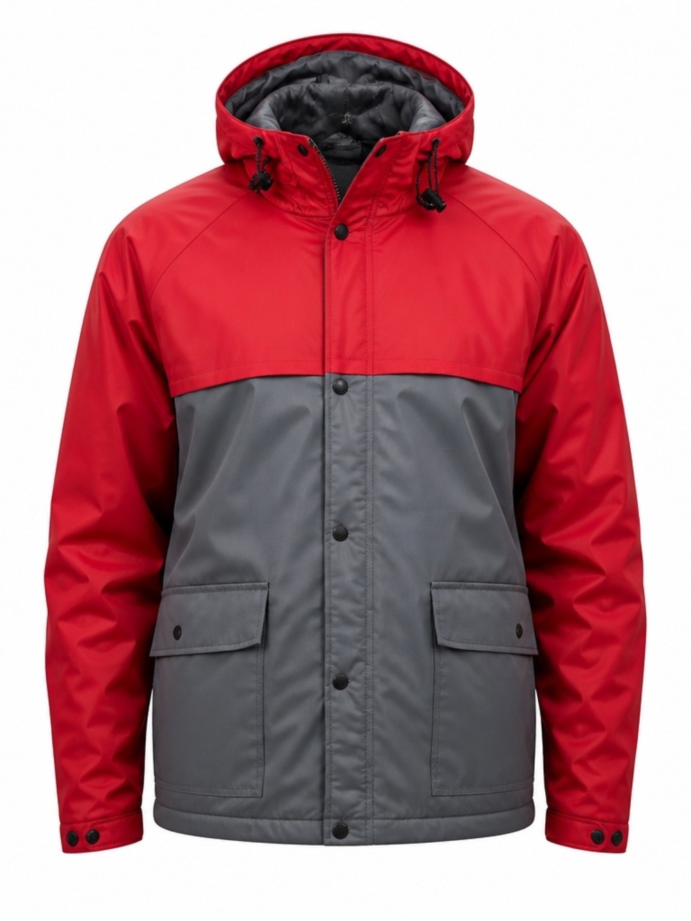STEARNS DryWear Waterproof Hooded Chore Jacket Red Grey XL XXL Utility Work